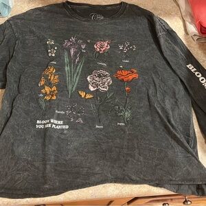 Cold Crush Charcoal Floral Tee